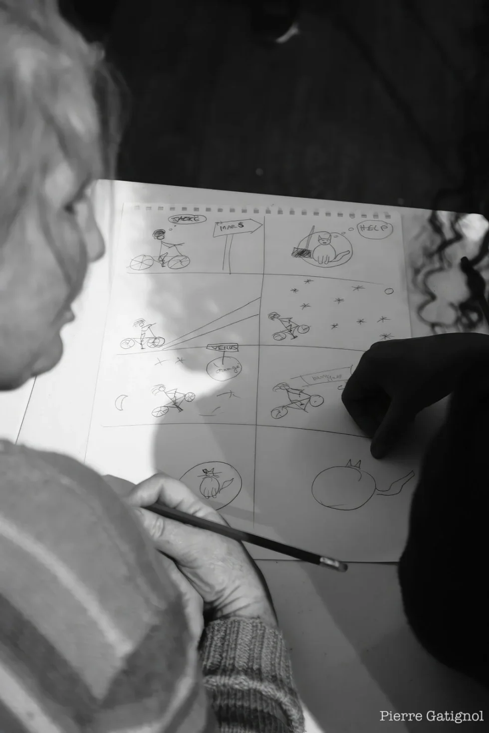 Storyboard utilisé lors d’un atelier stop-motion
