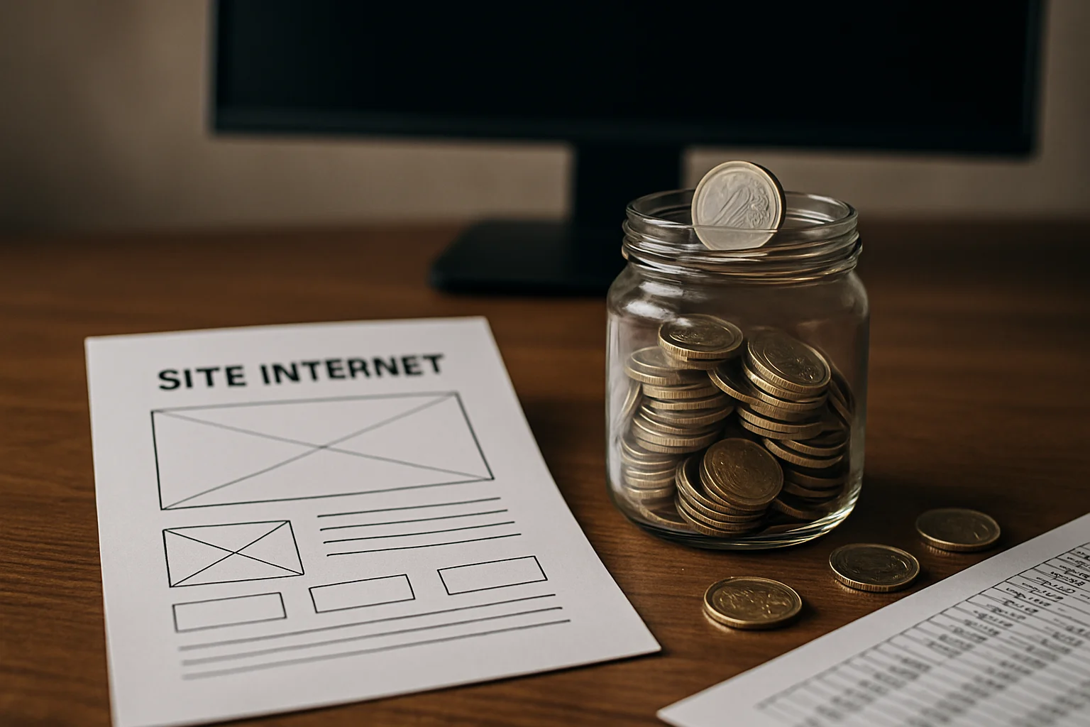 Illustration sur le budget d’un site internet à Vichy